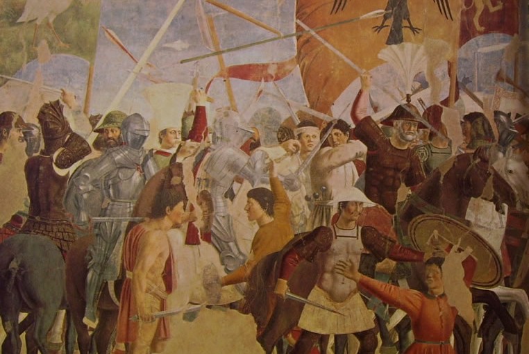 Storie della vera Croce – Battaglia di Eraclio e Cosroe di Piero della Francesca